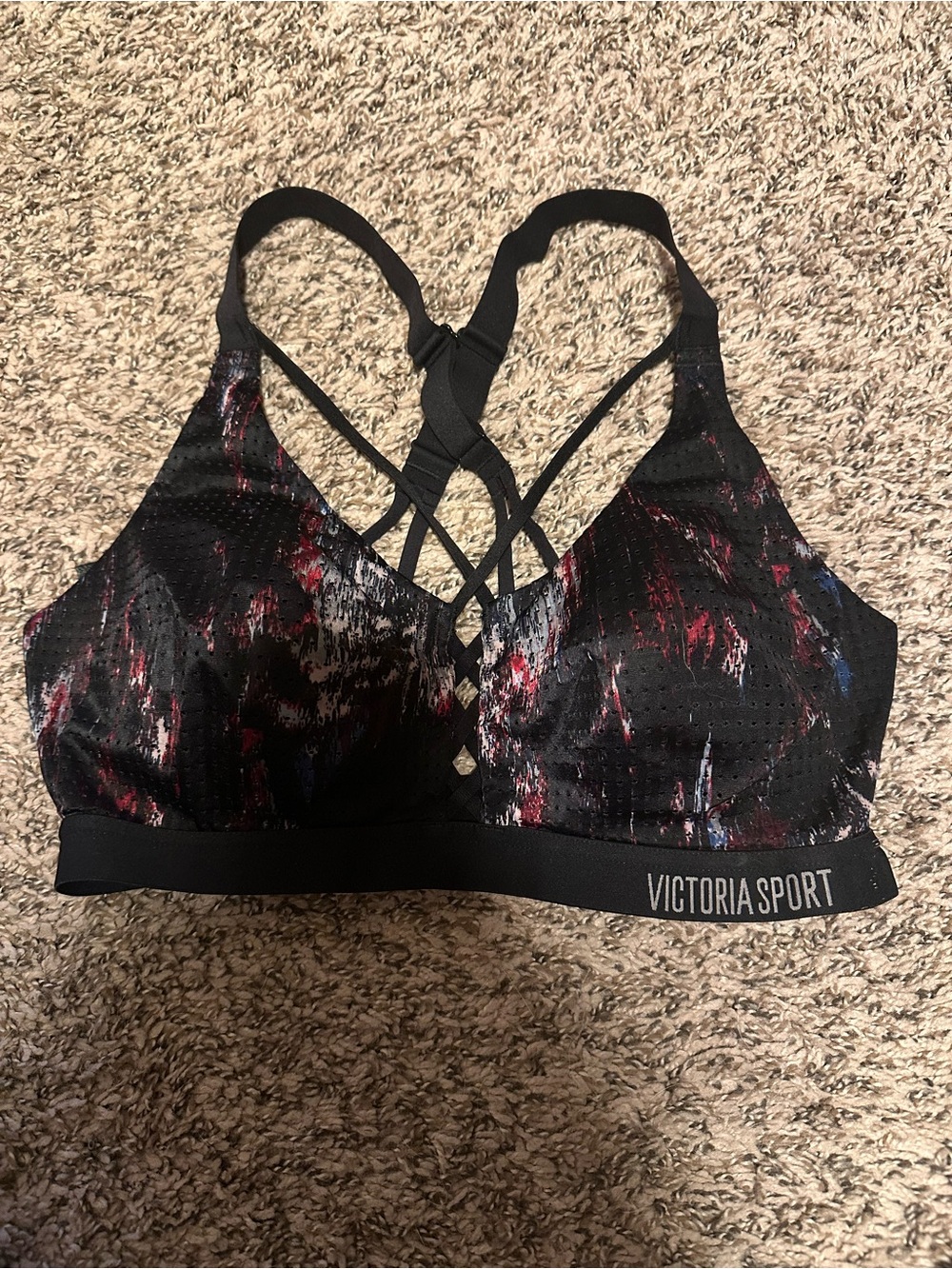 Victoria's Secret Sport Black Multi Strappy Low-Impact Sports Bra